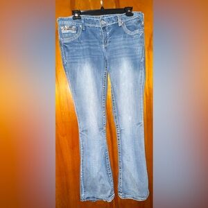 Amethyst Jeans Light Blue Straight Leg Denim